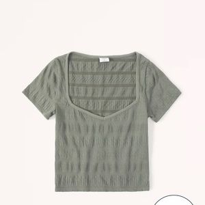 Abercrombie Sweetheart Crop Tee